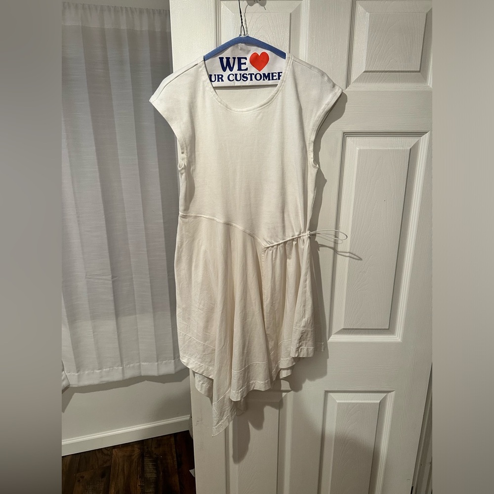 Daily Practice by Anthropologie Short-Sleeve Asymmetrical Midi Dress